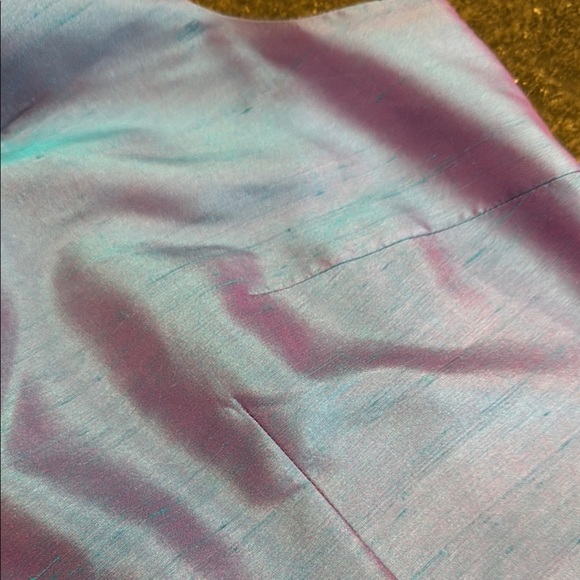 Stunning Spenser Jeremy Blue/Purple Sleeveless 100% Silk Dress - Picture 10 of 11